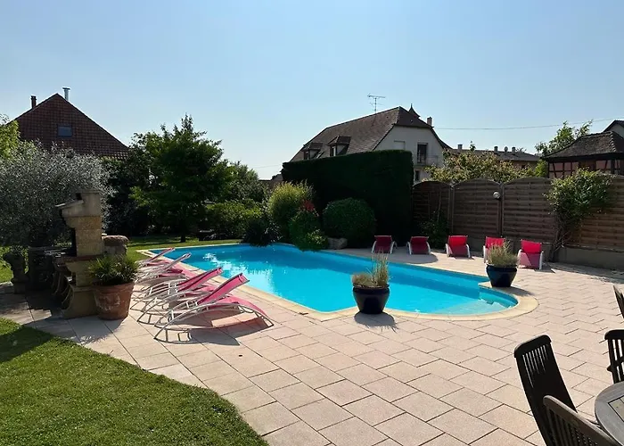 Lejlighed Schriner Huess - Locations De Avec Piscine Et Parking Prive *